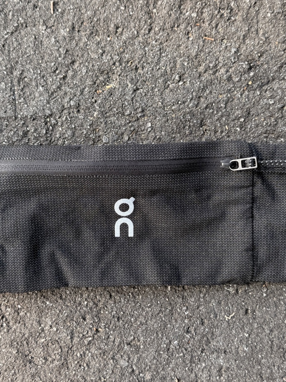 On Running Black Messenger Bag with White Logo